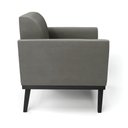 Ver imagem 7 de Poltrona Decorativa Isabella Pés Fixo em Madeira Preto Suede Grafite G19 - Gran Belo