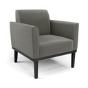 Ver imagem 2 de Poltrona Decorativa Isabella Pés Fixo em Madeira Preto Suede Grafite G19 - Gran Belo