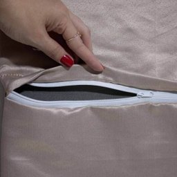 Kit Capa de Almofada Solaris 04 Peças Tecido Grosso 45cm x 45cm - Caqui - 2