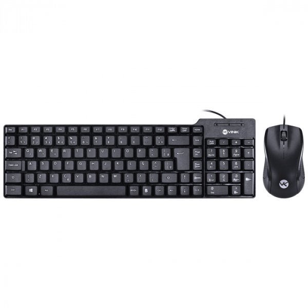 Combo Vinik - Teclado Dt150 E Mouse Cm100 (com Fio) 1000dpi - 2