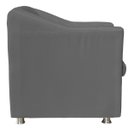 Ver imagem 3 de Poltrona Decorativa Tillak Tilla em Suede para Sala de Estar, Consultório e Recepção - Cinza