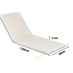 Kit 2 Espreguiçadeiras Madeira com Colchonete e Mesa de Apoio - 6
