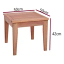 Ver imagem 5 de Kit 2 Espreguiçadeiras Madeira com Colchonete e Mesa de Apoio