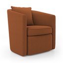 Ver imagem 4 de Kit 02 Poltronas Decorativas Sala de Estar Aimê Bouclê Terracota - Abmaza