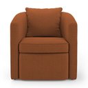Ver imagem 5 de Kit 02 Poltronas Decorativas Sala de Estar Aimê Bouclê Terracota - Abmaza