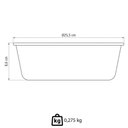 Ver imagem 4 de Forma para Bolo Tramontina Brasil em Alumínio Antiaderente Starflon Premium Preto 24cm 2,6l
