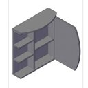 Ver imagem 3 de Espelheira para Banheiro com LED 1 Porta 3 Prateleiras Duna 