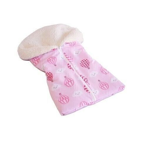 Saco de Bebê com Sherpa M - Balão Pink