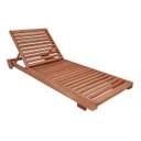 Ver imagem 1 de Espreguiçadeira Ipanema de Madeira para Jardim e Piscina
