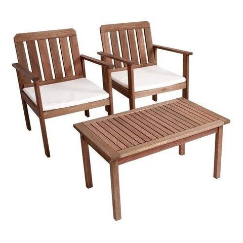 Conjunto 02 Poltronas e 01 Mesa Tokyo ALF80.5PPM