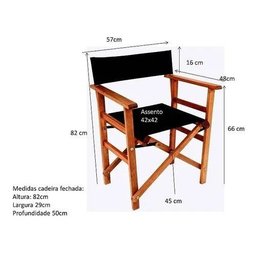 Kit 2 Cadeiras Diretor Cannes Alf78.2 - 5