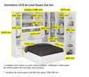 Ver imagem 4 de Dormitório Queen Size Completo 1219 Carvalho Claro