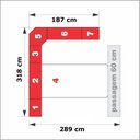 Ver imagem 3 de Dormitório Queen Size Completo 1219 Carvalho Claro