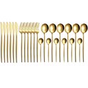 Ver imagem 3 de Jogo de Talheres Düsseldorf Dourado - 24 peças Prime Home Decor