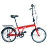 Bicicleta Dobrável em Alumínio Aro 20 6V Shimano - Vermelho - 1