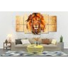 Quadro Decorativo Animais Rosto Leão Tribo Judá Jesus Grande - 2