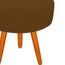 Ver imagem 2 de Puff Decorativo Lavinia Suede Pes Castanho - Ssx Multicoisas - Marrom Rato