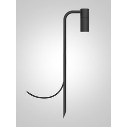 Luminária de Chão Balizador Espeto Jardim Foco Preto 50cm - 2