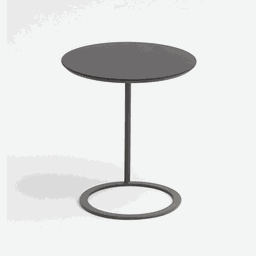 Mesa de Apoio Toms - Tampo Laqueado - Base Aço Carbono - Altura 45cm - 1