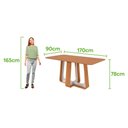 Ver imagem 6 de Jogo de Mesa Lopas Sintonia no Glass 170cm 6 Cadeiras