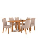 Ver imagem 2 de Jogo de Mesa Lopas Sintonia no Glass 170cm 6 Cadeiras