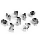 Ver imagem 7 de Kit Moldes Cortador 54 Pçs Biscoito Massas Inox Moda do Chef