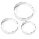 Ver mais imagens de Kit Moldes Cortador 54 Pçs Biscoito Massas Inox Moda do Chef