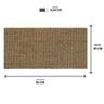 Capacho de Sisal Retangular Camelo Cd 30x60cm Apaeb - 3