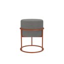 Ver imagem 4 de Puff Redondo Iron Argola Cinza Cobre/cinza