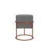 Puff Redondo Iron Argola Cinza Cobre/cinza - 4