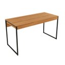 Ver imagem 1 de Conjunto Escritório Com Mesa 1 Gaveta e 2 Armários Com Chave Cor: Amêndoa com Preto