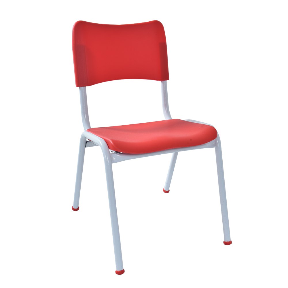 Cadeira Infantil Escolar Infantil Polipropileno Vermelha - 4