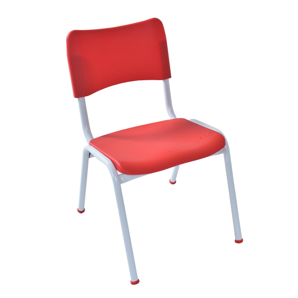 Cadeira Infantil Escolar Infantil Polipropileno Vermelha - 3