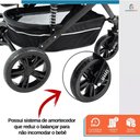 Ver imagem 4 de Carrinho de Bebe Passeio Reversível Moises Baby Style Wonder 15kg Dobravel Compacto Confortavel Ajus