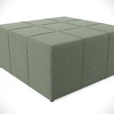 Ver imagem 6 de Puff Decorativo Para Sala de Estar Quadrado Milano 90x90cm W01 Bouclê Oliva - Lyam Decor