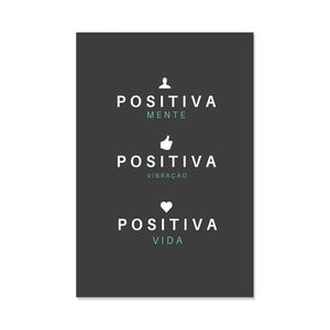 Placa Decorativa Frase Positiva