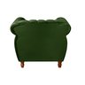 Poltrona Realeza Chesterfield Cadeira Vintage Decoração Retrô - Veludo Verde - 3