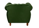 Ver imagem 3 de Poltrona Realeza Chesterfield Cadeira Vintage Decoração Retrô - Veludo Verde