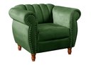 Ver imagem 2 de Poltrona Realeza Chesterfield Cadeira Vintage Decoração Retrô - Veludo Verde