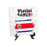 Quadro Azulejo Bandeira Costa Rica Visitei E Amei Viagem - 1