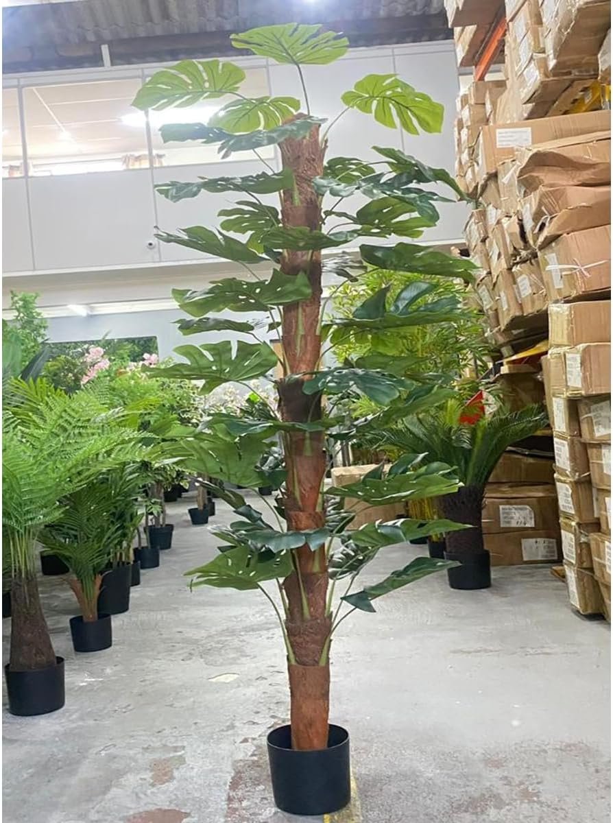 Planta Artificial Grande Costela de Adão Monstera Sala 190cm - 6