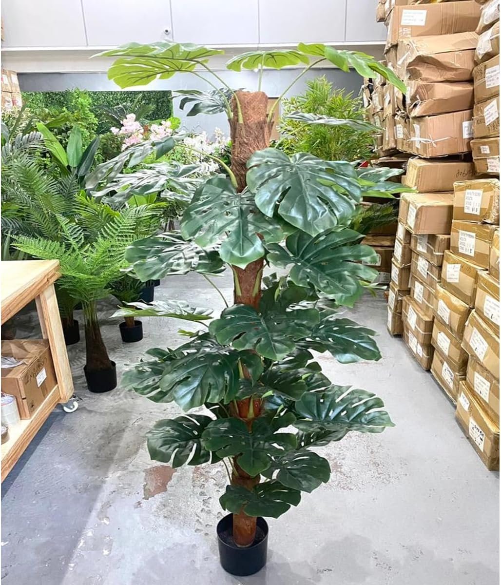 Planta Artificial Grande Costela de Adão Monstera Sala 190cm - 2