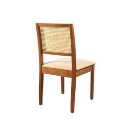 Conjunto de 2 Cadeiras Versalhes - Madeira Maciça Encosto em Tela Sextavada - Távoli Decor - 3