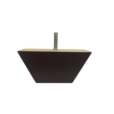 Pé Retangular Imbuia Sofás 6cm Altura 12cm Kit 08 Pezinhos