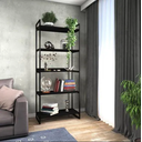 Ver imagem 1 de Estante Multiuso Industrial Ferro e Madeira C/ 5 Prateleiras