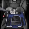 Bolsa Transporte Cao Gato Cachorro Pet Faixa Refletiva Animal de Estimaçao Pequeno Porte Viagem Pass - 4