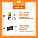 Ver imagem 2 de KIT - 2 Faqueiros Inox 30 Peças Ipanema Preto + 1 Faqueiro Inox 24pç - Tramontina