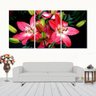 Quadro Decorativo Flores Mod 35 MDF 122x60cm 3 Peças - 1