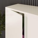 Ver imagem 7 de Conjunto Sala de Jantar 2 Peças Armário Alto e Buffet Balcão Hera - Via Nossa - Off White e