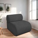 Ver imagem 6 de Kit 2 Poltronas Decorativas Orgânica Virgínia Linho - Doce Sonho Móveis Cinza Escuro